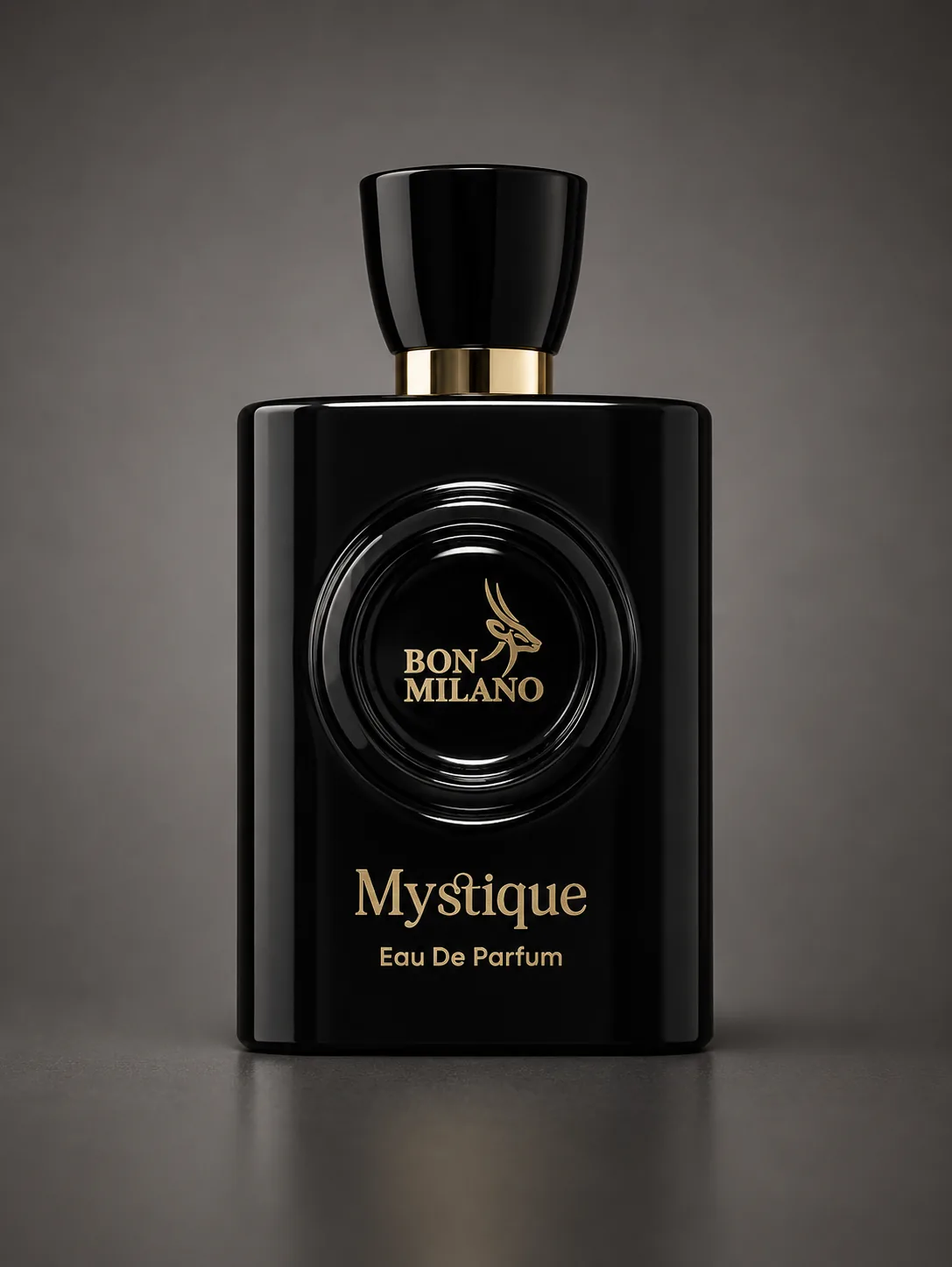 Mystique by Bon Milano Eau de Parfum in a black bottle