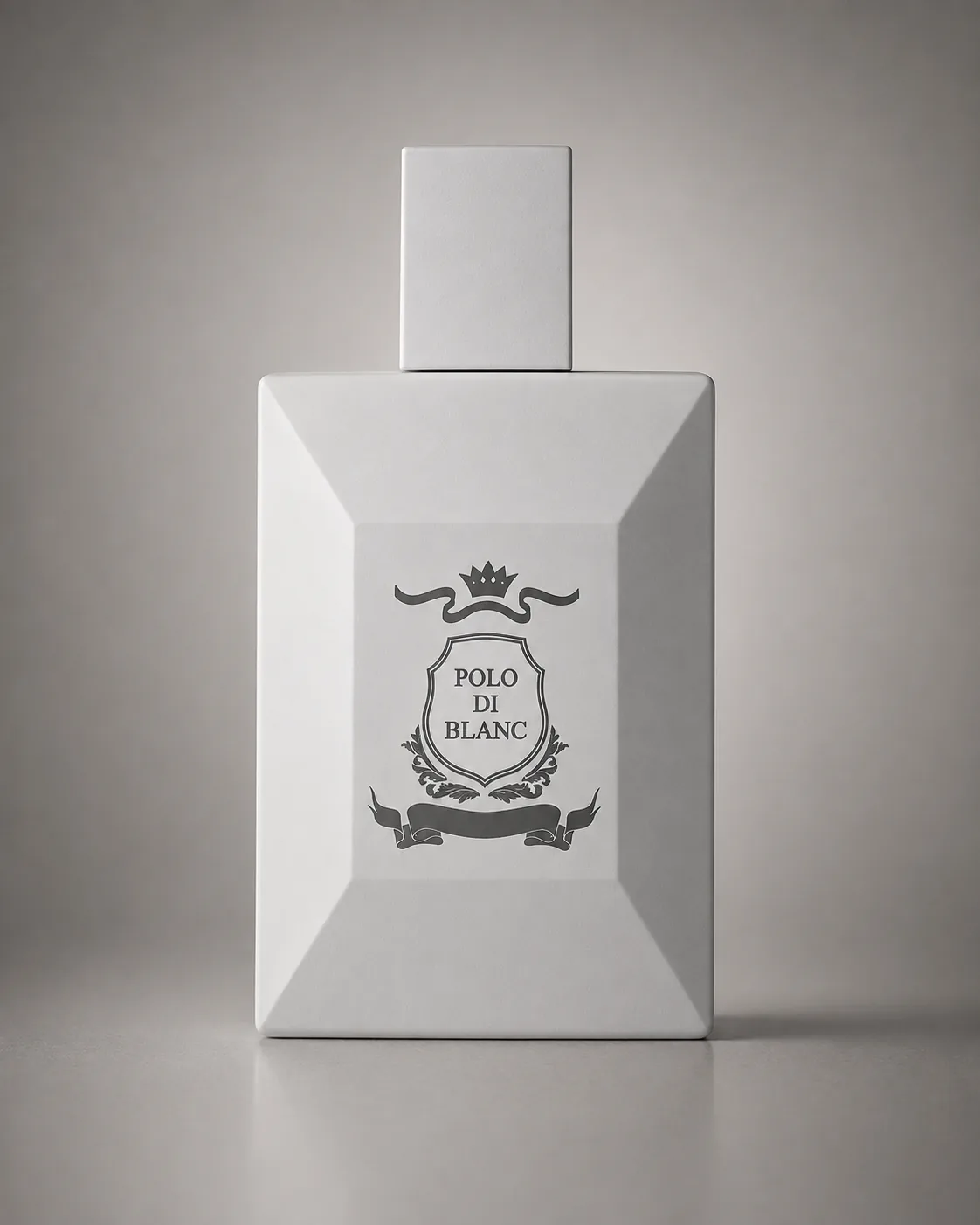 Polo Di Blanc Eau de Parfum in a white faceted bottle