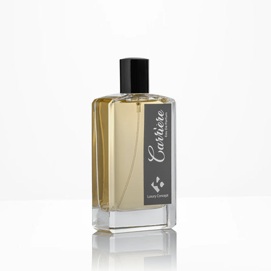 Carriere Eau de Parfum 100ml by Luxury Concept in a refined citrus spicy woody fragrance bottle
