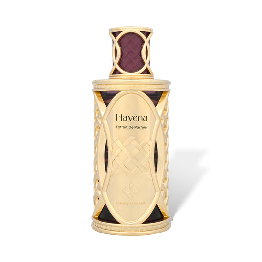 Gold Havena extract de parfum bottle on a white background