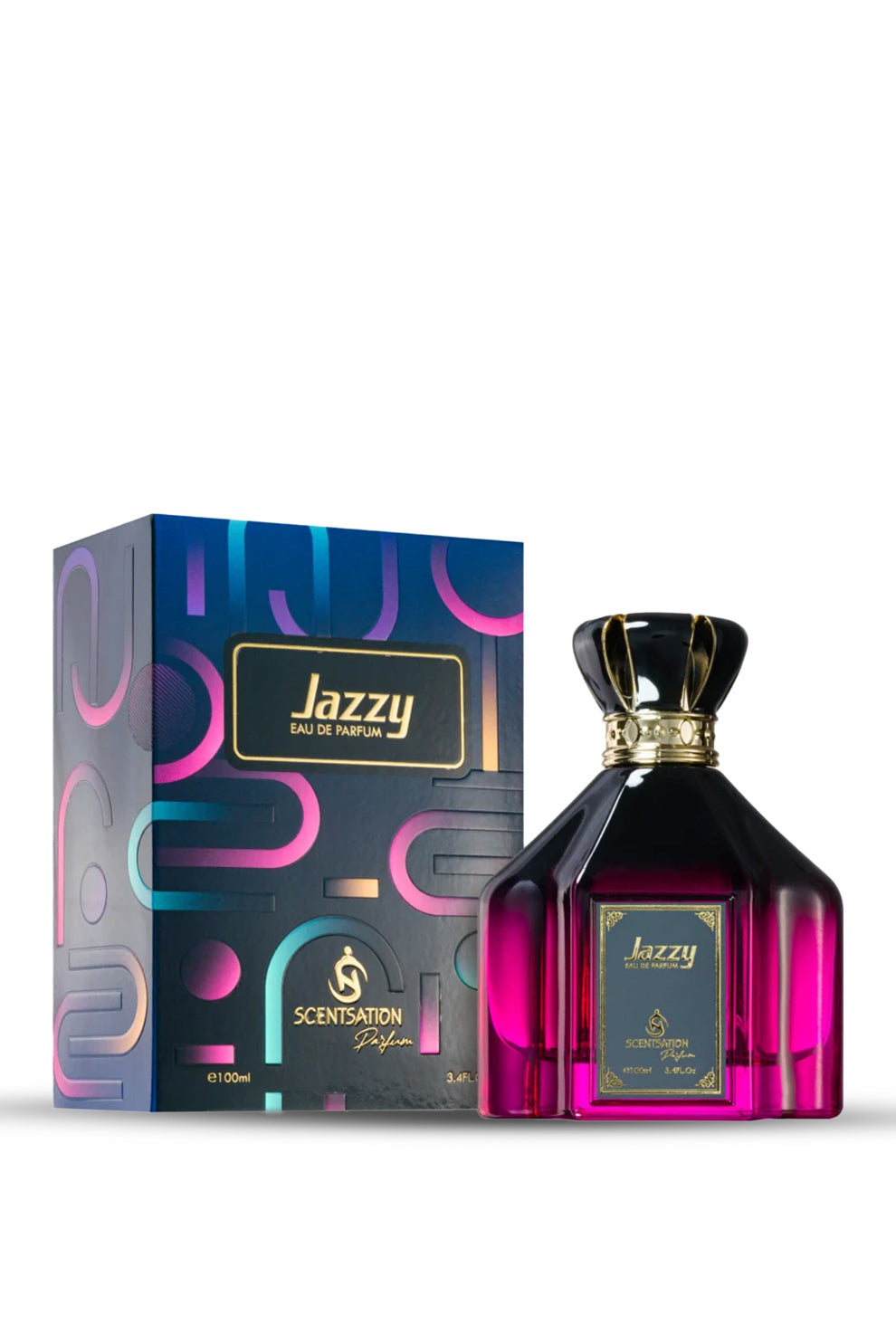 Jazzy Eau de Parfum 100ml by Luxury Concept displayed with its original packaging