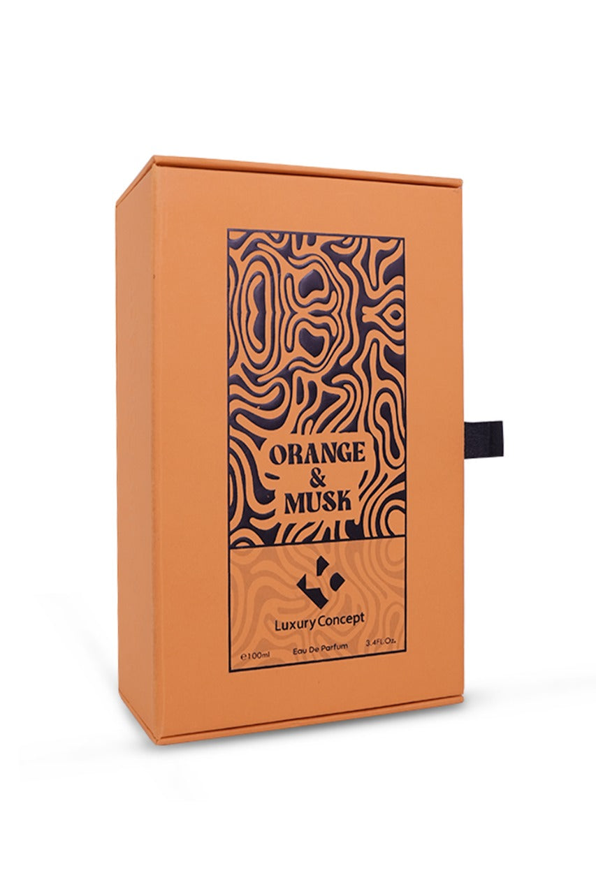 Orange and Musk Eau de Parfum 100ml by Luxury Concept presented with elegant packaging