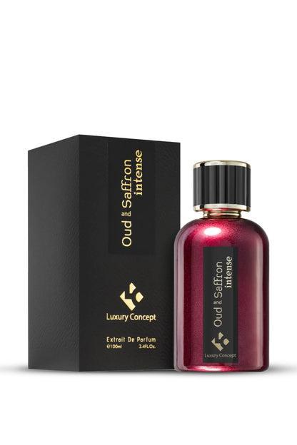Oud and Saffron Intense Extrait de Parfum 100ml by Luxury Concept with premium packaging