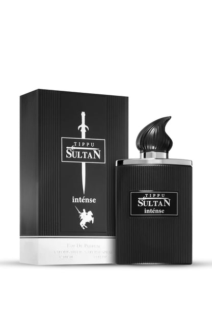 Intense Eau de Parfum 100ml bottle and box from the Tippu Sultan Collection by Luxury Concept