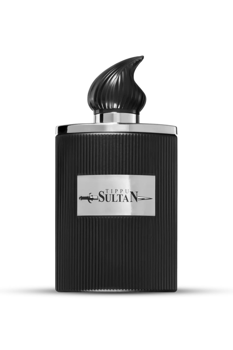 A black bottle of TIPPU SULTAN LEGENDARY COLLECTION EAU DE PARFUM with a distinctive spike-like cap.