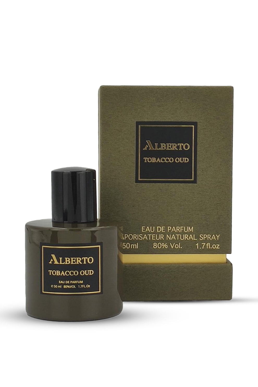 Tobacco Oud Eau de Parfum 50ml by Alberto presented with premium packaging